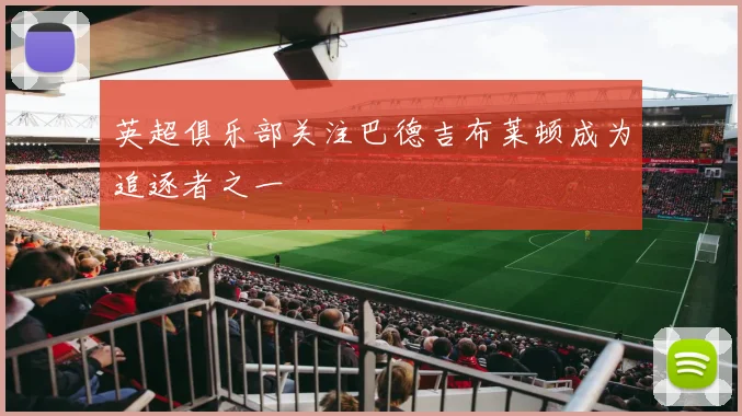 英超俱乐部关注巴德吉布莱顿成为追逐者之一